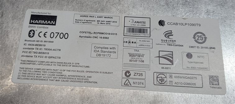 Thumbnail 7: 2014 BMW X1 (E84) BLUETOOTH TELEMATICS COMMUNICATION CONTROL MODULE
