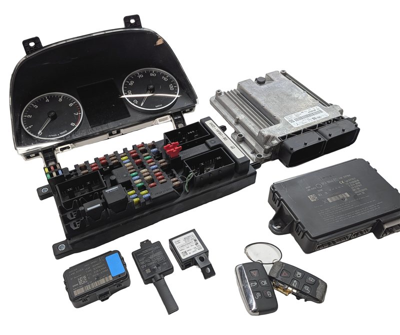 2014 ROVER LR4 (L319) 3.0L AJ126 ECM ENGINE COMPUTER KEY FUSE BOX IMMOBILIZER