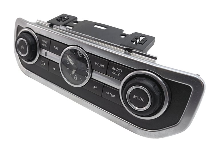14-16 LAND ROVER LR4 (L319) RADIO STEREO CONTROL PANEL W/ CLOCK DASH FACEPLATE