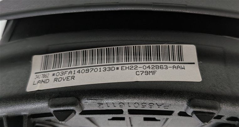 Thumbnail 6: 14-16 LAND ROVER LR4 FRONT LEFT DRIVER STEERING WHEEL SRS AIR BAG (BLACK)
