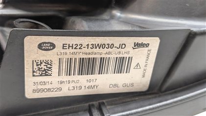 Thumbnail 8: 2014-2016 LAND ROVER LR4 LEFT DRIVER XENON ADAPTIVE HEADLIGHT HEAD LIGHT LAMP