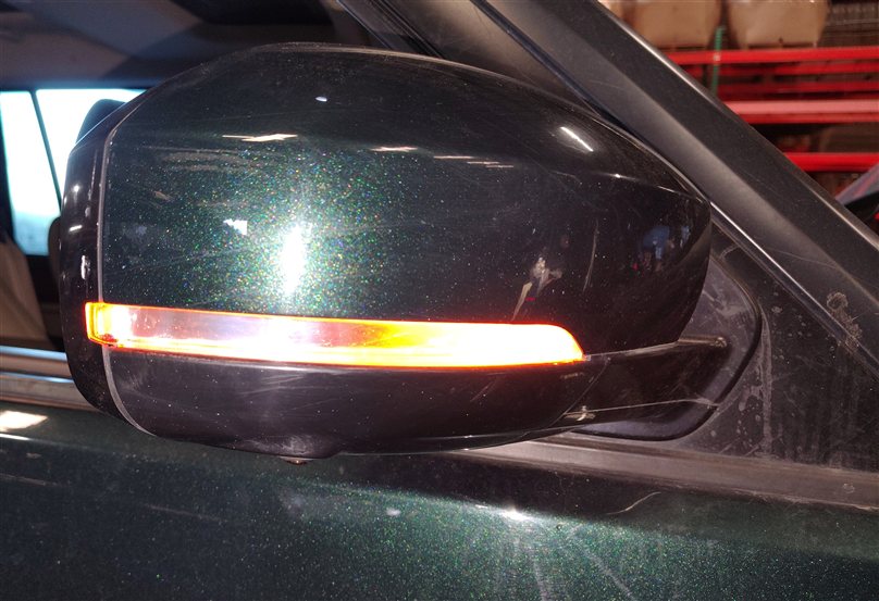 Thumbnail 2: 14-16 LAND ROVER LR4 RIGHT DOOR MIRROR w/PFOLD HEAT AUTODIM CAMERA BLIND (Green)