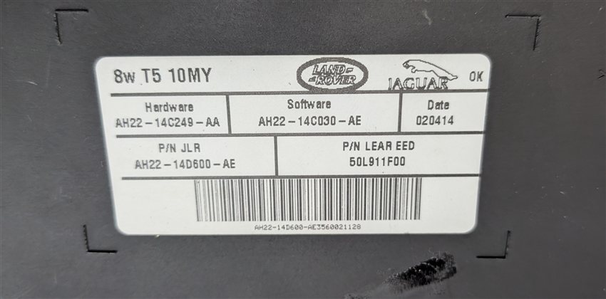 Thumbnail 7: 2014-2016 LAND ROVER LR4 - LEFT FRONT DRIVER HEATED SEAT CONTROL MODULE COMPUTER