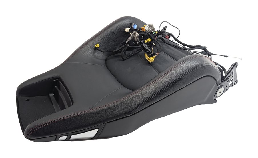 Thumbnail 3: 14 MERCEDES C350 (W204) AMG FRONT RIGHT UPPER SPORT SEAT w/MEMORY HEAT (Black)