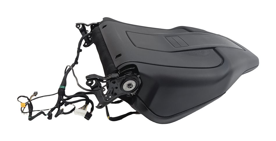 Thumbnail 4: 14 MERCEDES C350 (W204) AMG FRONT LEFT UPPER SPORT SEAT w/MEMORY HEAT (Black)