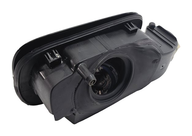 Thumbnail 4: 12-15 MERCEDES C CLASS C204 COUPE FUEL TANK FILL DOOR COVER w/HOUSING  (Black)