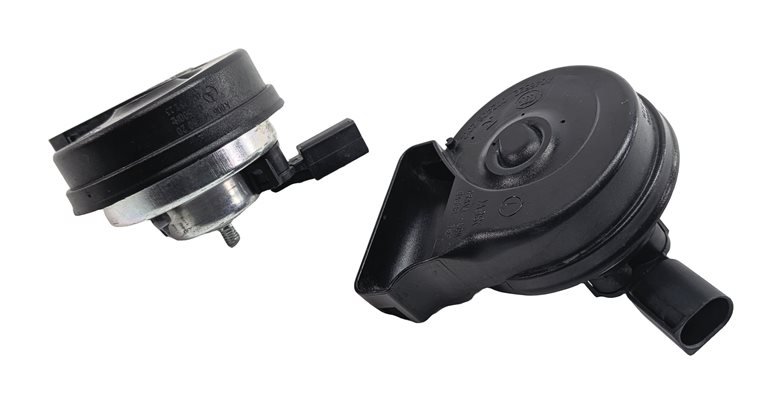 Thumbnail 3: 2013-2015 MERCEDES C350 (W204) HIGH LOW NOTE TONE ALERT SPEAKER HORN SET/2