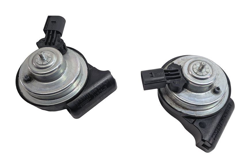 Thumbnail 5: 2013-2015 MERCEDES C350 (W204) HIGH LOW NOTE TONE ALERT SPEAKER HORN SET/2
