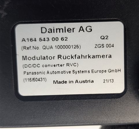 Thumbnail 6: 2014 MERCEDES C350 (W204) REARVIEW REAR VIEW BACK UP CAMERA CONTROL MODULE