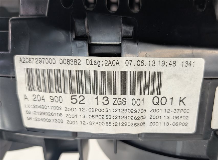 Thumbnail 8: 2014-2015 MERCEDES C CLASS (W204) SPEEDOMETER INSTRUMENT CLUSTER MPH (105k)