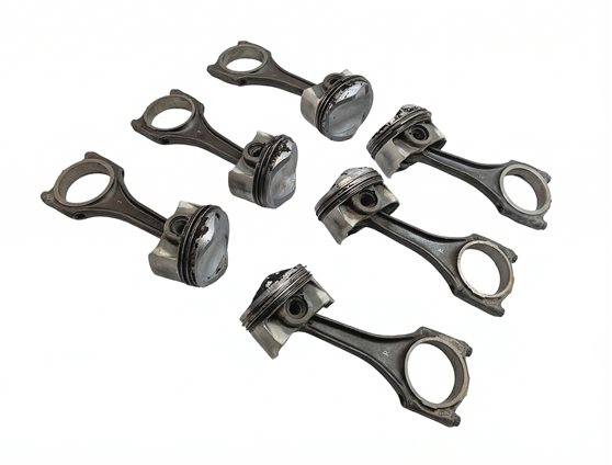 Thumbnail 2: 09-17 AUDI A6 A7 A8 Q5 Q7 S4 S6 Q5 TOUAREG 3.0L SUPERCHARGED ENGINE PISTON SET 6