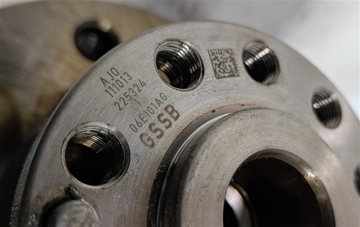 Thumbnail 7: 2014 AUDI Q5 (B8 8R) 3.0L SUPER (CTUC) ENGINE MOTOR CRANK SHAFT CRANKSHAFT
