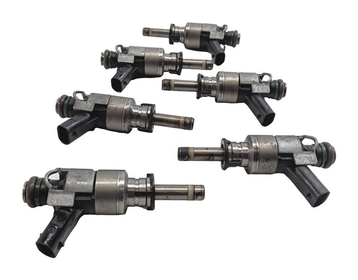 Thumbnail 2: 2011-2015 AUDI A6 A7 A8 Q5 Q7 S4 S5 (C7 D4 4L B8 8R 8T) 3.0L FUEL INJECTOR SET 6