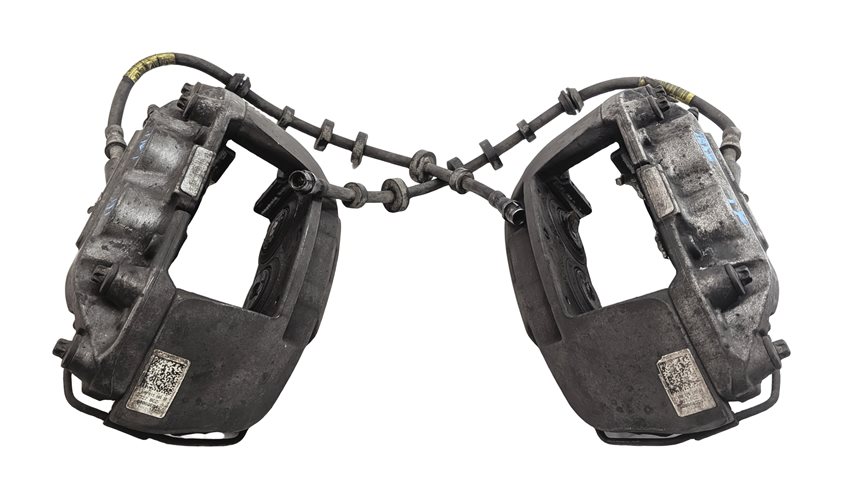 Thumbnail 3: 13-17 AUDI Q5 (B8 8R) FRONT LEFT RIGHT BREMBO BRAKE CALIPER SET-2 (345mm ROTOR)