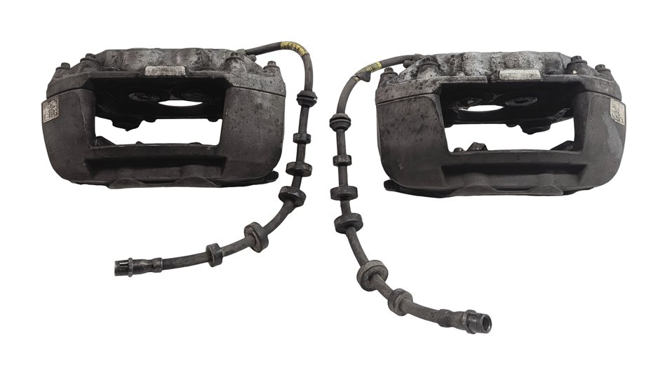 Thumbnail 4: 13-17 AUDI Q5 (B8 8R) FRONT LEFT RIGHT BREMBO BRAKE CALIPER SET-2 (345mm ROTOR)