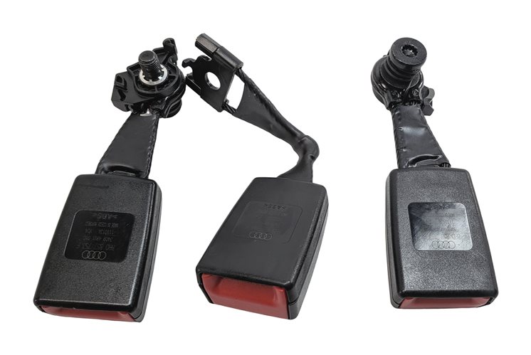 Thumbnail 5: 2014 AUDI Q5 (B8 8R) REAR LEFT CENTER RIGHT SEAT SEATBELT BUCKLE RECEIVER SET/3