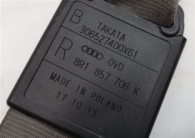 Thumbnail 6: 09-17 AUDI Q5 8R FRONT RIGHT PASSENGER SEAT SEATBELT RETRACTOR (Black)