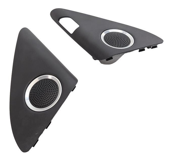 2014 AUDI Q5 (B8 8R) FRONT LEFT & RIGHT DOOR TWEETER SPEAKER GRILLE COVER SET/2