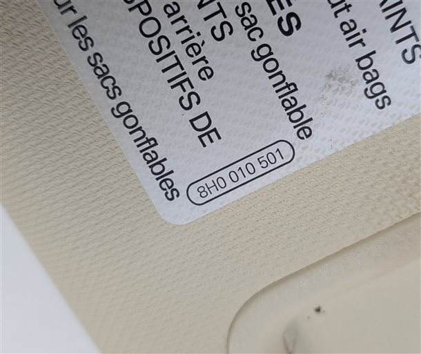 Thumbnail 10: 2013-2016 AUDI Q5 SQ5 (B8 8R) FRONT LEFT & RIGHT SUNVISOR SUN SHADE SET(Beige)