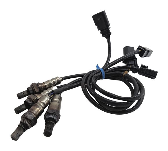 Thumbnail 2: 2014 AUDI Q5 (B8 8R) 3.0L SUPER (CTUC) ENGINE OXYGN O2 LAMBDA WIRE SENSOR SET/4