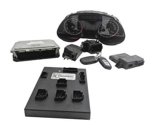 13-15 AUDI Q5 B8 8R 3.0L CTUC SUPER ENGINE ECM IMMOBILIZER BODY MODULE KEY SET/8