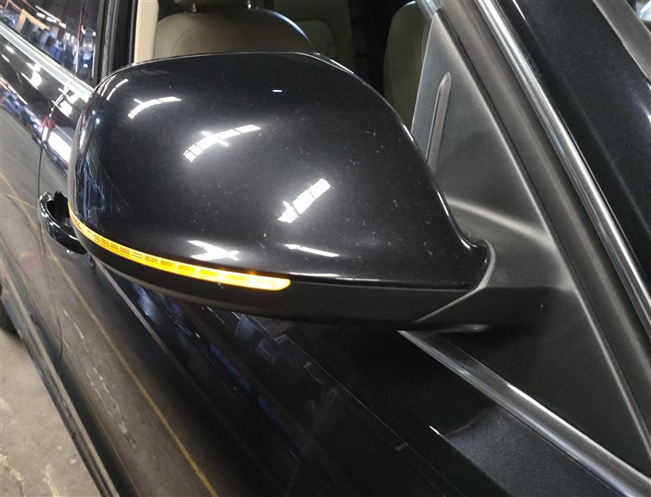 Thumbnail 2: 09-14 AUDI Q5 B8 8R RIGHT PFOLD HEAT MEM AUTODIM BLIND SPOT DOOR MIRROR(Black)