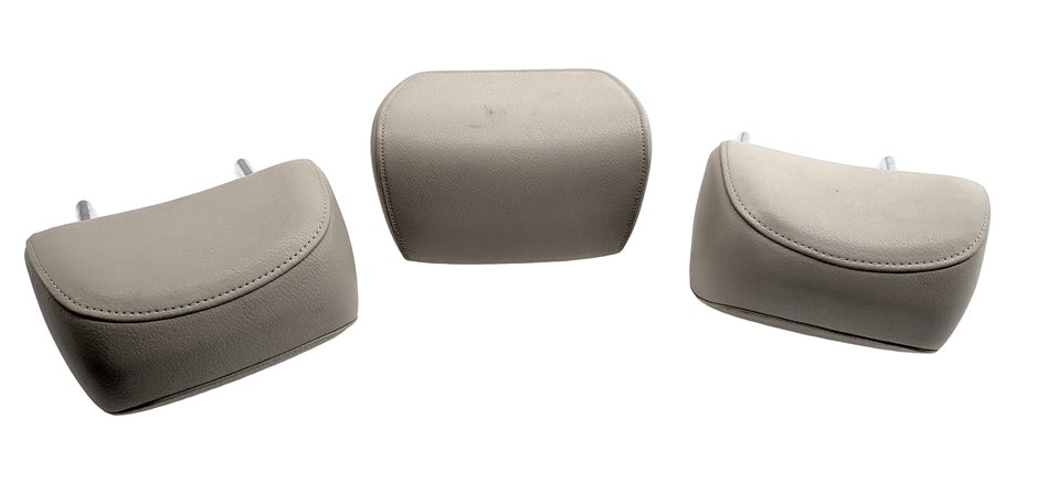 Thumbnail 3: 13-17 AUDI Q5 SQ5 (B8 8R) REAR LEFT CENTER RIGHT SEAT HEADREST SET/3 (Beige)