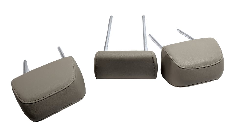Thumbnail 4: 13-17 AUDI Q5 SQ5 (B8 8R) REAR LEFT CENTER RIGHT SEAT HEADREST SET/3 (Beige)
