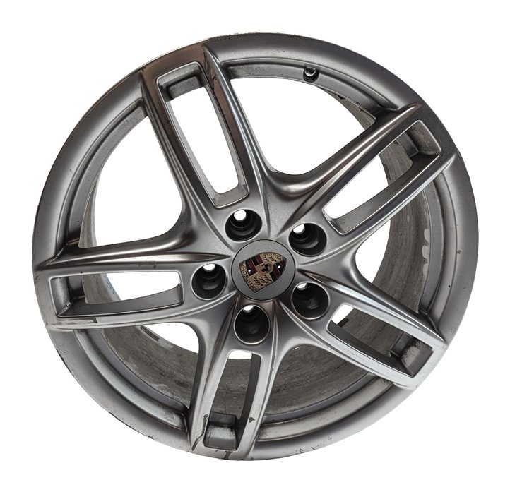 Thumbnail 2: 2011-2018 PORSCHE CAYENNE (958) 19x8.5 ALUMINUM ALLOY 5 DOUBLE SPOKE WHEEL RIM