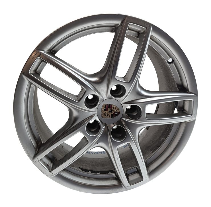 Thumbnail 2: 2011-2018 PORSCHE CAYENNE (958) 19x8.5 ALUMINUM ALLOY 5 DOUBLE SPOKE WHEEL RIM