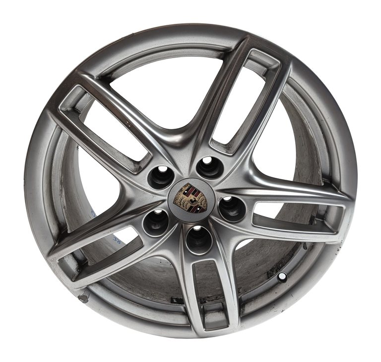 Thumbnail 2: 2011-2018 PORSCHE CAYENNE (958) 19x8.5 ALUMINUM ALLOY 5 DOUBLE SPOKE WHEEL RIM