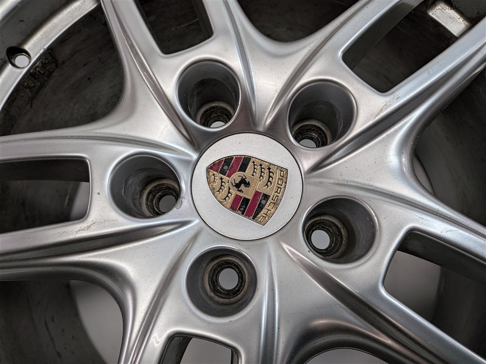 Thumbnail 6: 2011-2018 PORSCHE CAYENNE (958) 19x8.5 ALUMINUM ALLOY 5 DOUBLE SPOKE WHEEL RIM