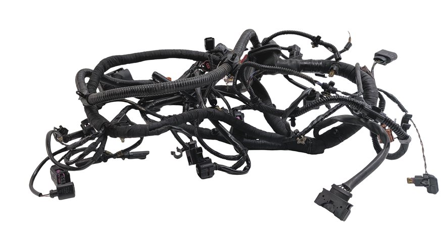Thumbnail 2: 2014 PORSCHE CAYENNE (958) 3.0L DIESEL (MCB.RB) ENGINE MOTOR WIRE WIRING HARNESS