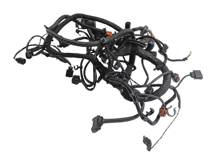 Thumbnail 3: 2014 PORSCHE CAYENNE (958) 3.0L DIESEL (MCB.RB) ENGINE MOTOR WIRE WIRING HARNESS