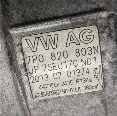 Thumbnail 7: 2013-2016 PORSCHE CAYENNE (958) 3.0L DIESEL ENGINE A/C COMPRESSOR PUMP