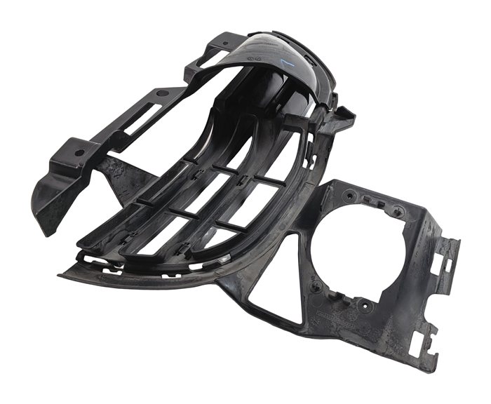 Thumbnail 5: 11-14 PORSCHE CAYENNE S 958 LEFT FRONT DRIVER LOWER BUMPER GRILLE TRIM (Black)