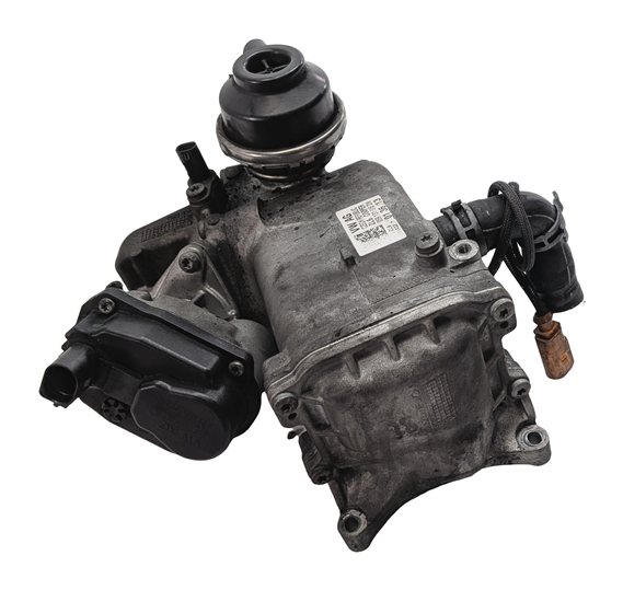 2013-2016 PORSCHE CAYENNE (958) 3.0L MCN.RB DIESEL ENGINE EGR COOLER w/ ACTUATOR