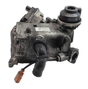 Thumbnail 3: 2013-2016 PORSCHE CAYENNE (958) 3.0L MCN.RB DIESEL ENGINE EGR COOLER w/ ACTUATOR