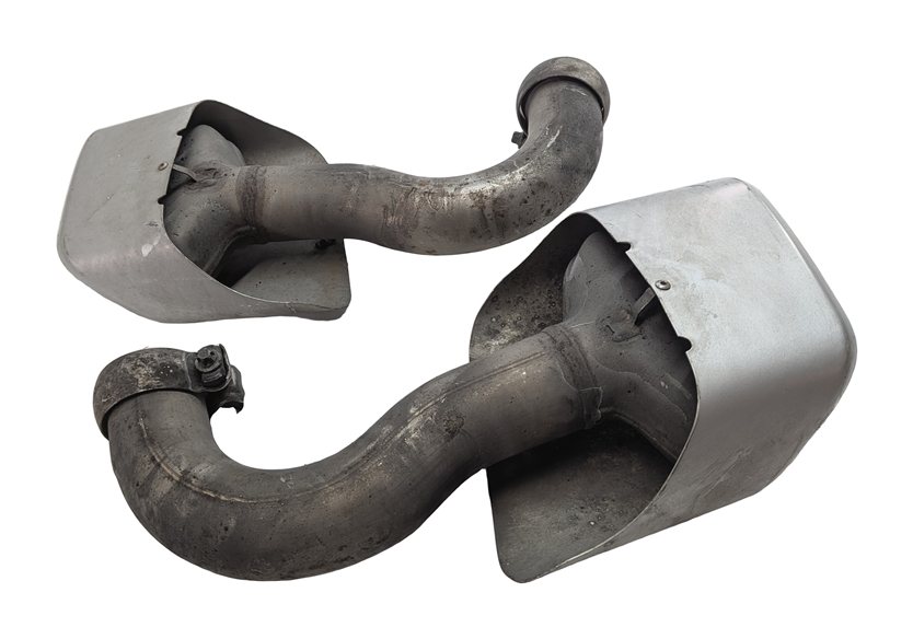 Thumbnail 1: 2011-2014 PORSCHE CAYENNE (958) 3.6L ENGINE MUFFLER PIPE EXHAUST TIP SET