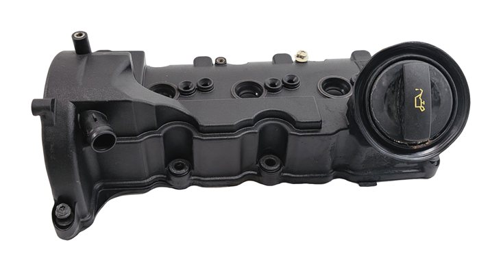 Thumbnail 4: 13-16 PORSCHE CAYENNE (958) 3.0L DIESEL (MCN.RB) LEFT DRIVER ENGINE VALVE COVER