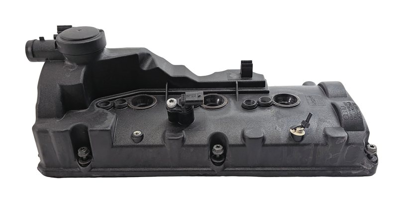 Thumbnail 2: 13-16 PORSCHE CAYENNE 958 3.0L DIESEL MCN.RB RIGHT PASSENGER ENGINE VALVE COVER