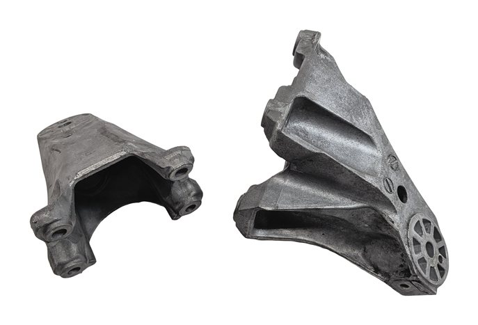 Thumbnail 5: 2014 PORSCHE CAYENNE (958) 3.0L DIESEL (MCB.RB) ENGINE MOTOR MOUNT BRACKET SET/2