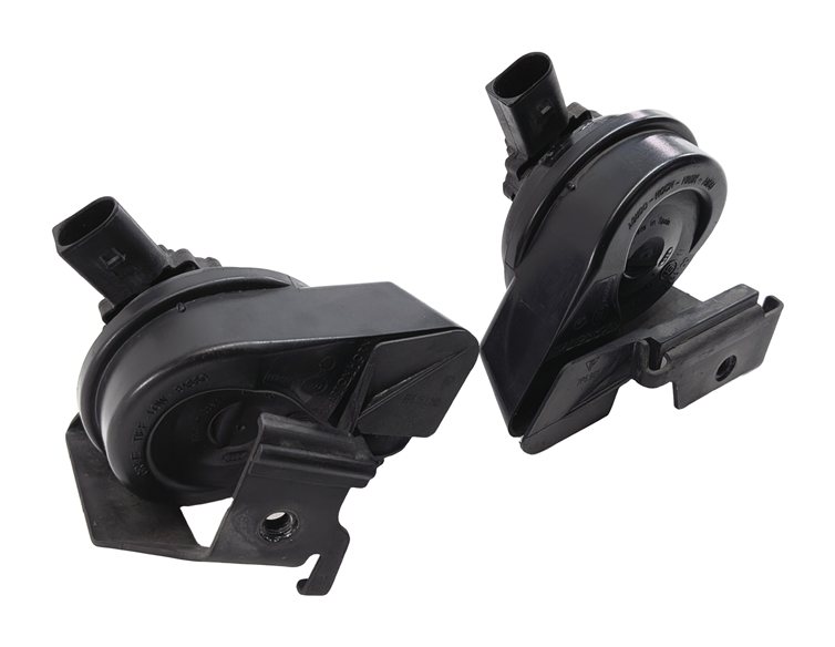 2011-2014 PORSCHE CAYENNE 958 HIGH & LOW TONE NOTE HORN SET/2