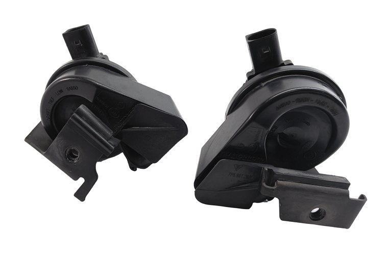 Thumbnail 2: 2011-2014 PORSCHE CAYENNE 958 HIGH & LOW TONE NOTE HORN SET/2