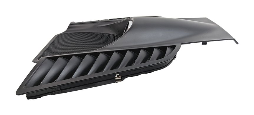 Thumbnail 4: 2014 PORSCHE CAYENNE (958) FRONT CENTER DASH SPEAKER GRILLE w/ CLOCK (Black)