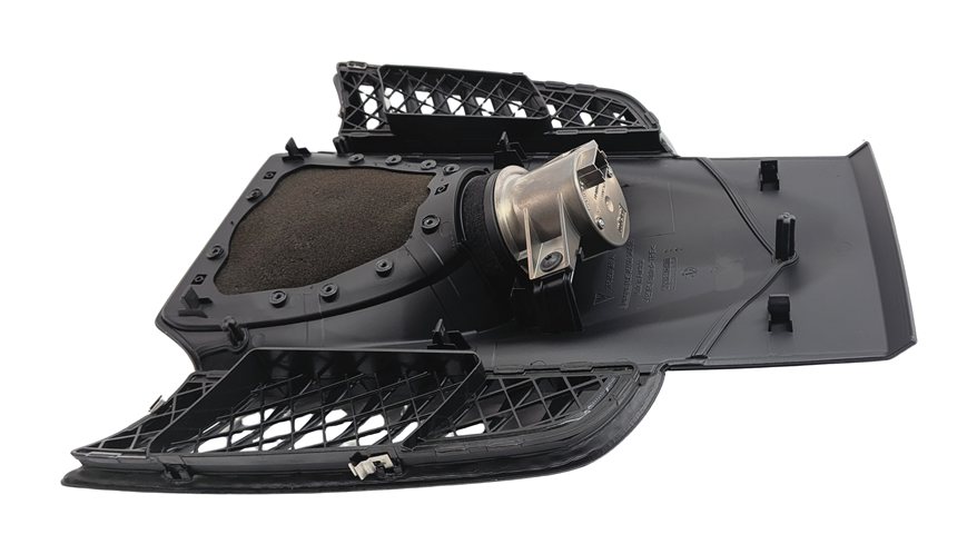 Thumbnail 6: 2014 PORSCHE CAYENNE (958) FRONT CENTER DASH SPEAKER GRILLE w/ CLOCK (Black)