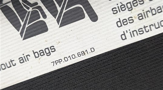 Thumbnail 6: 2011-2014 PORSCHE CAYENNE (958) FRONT LEFT & RIGHT SUNVISOR SHADE SET 2 (Black)