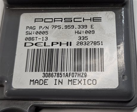 Thumbnail 5: 2014 PORSCHE CAYENNE (958) FRONT RIGHT PASSENGER SEAT OCCUPANCY SENSOR MODULE