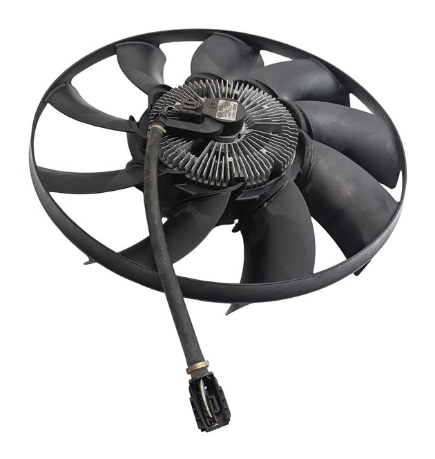 Thumbnail 2: 13-16 RANGE ROVER SPORT (L405 L494) CONDENSER ELECTRIC COOLING FAN w/ CLUTCH