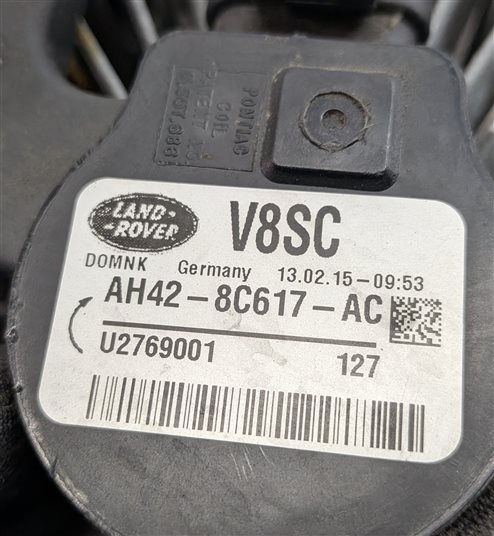 Thumbnail 6: 13-16 RANGE ROVER SPORT (L405 L494) CONDENSER ELECTRIC COOLING FAN w/ CLUTCH